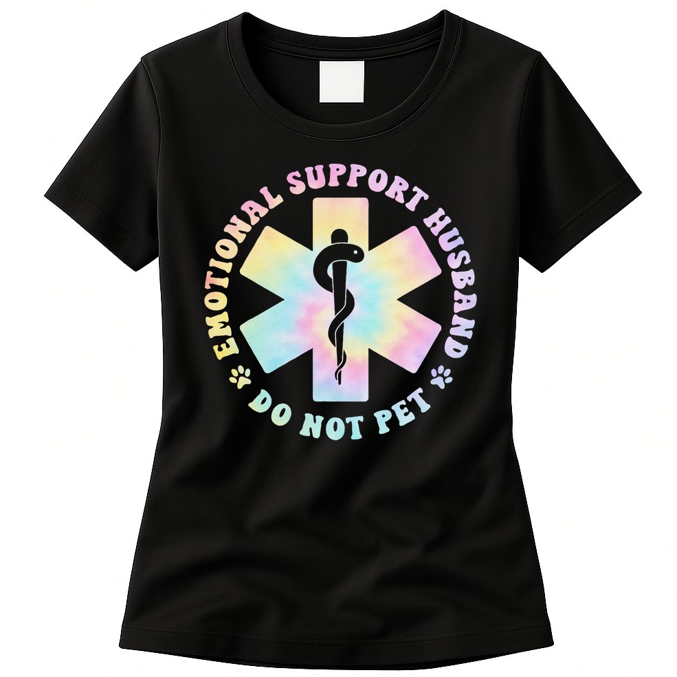 Emotional Support Husband Do Not Pet Funny Womens T-Shirt