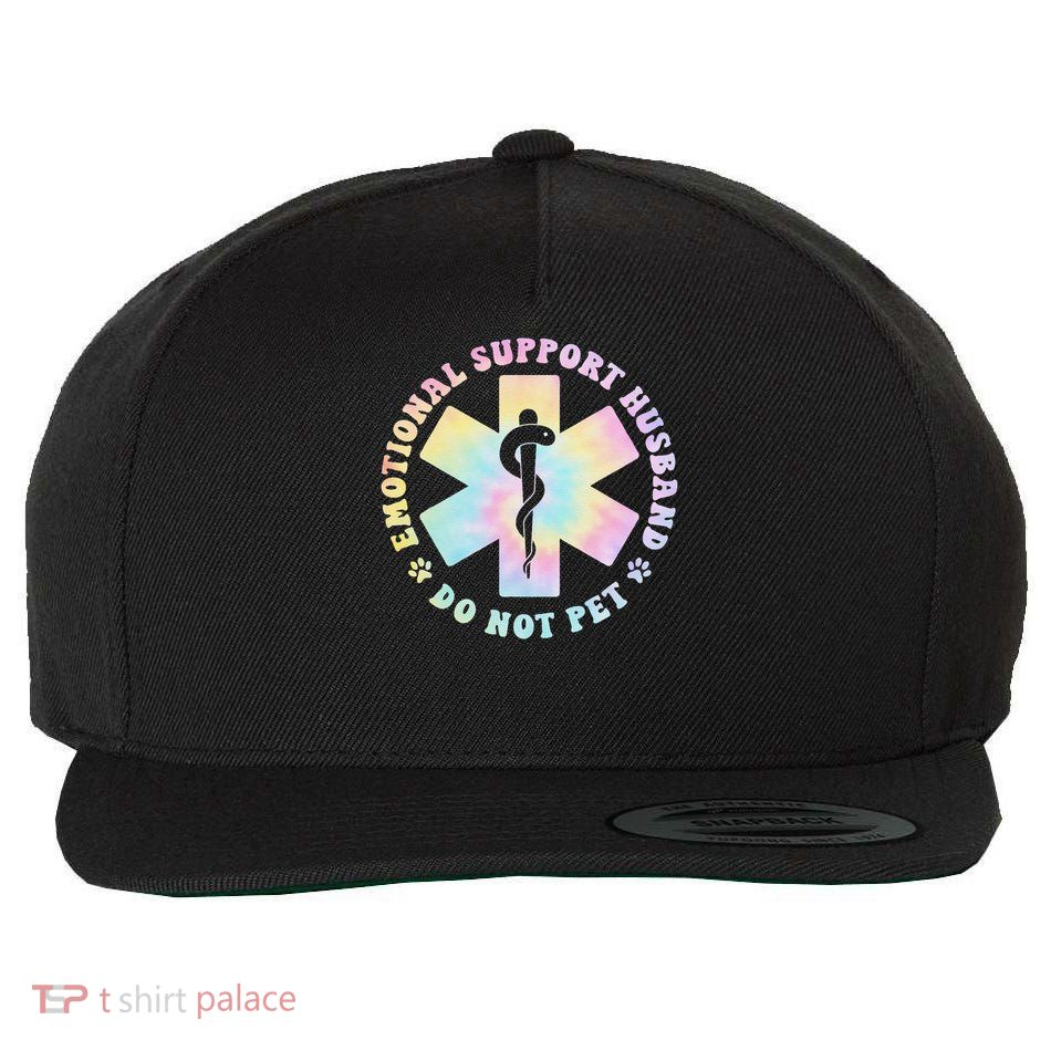 Emotional Support Husband Do Not Pet Funny Wool Snapback Cap