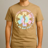 Emotional Support Husband Do Not Pet Funny T-Shirt