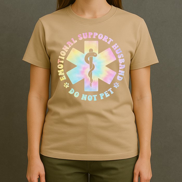 Emotional Support Husband Do Not Pet Funny T-Shirt
