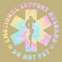 Emotional Support Husband Do Not Pet Funny Magnet