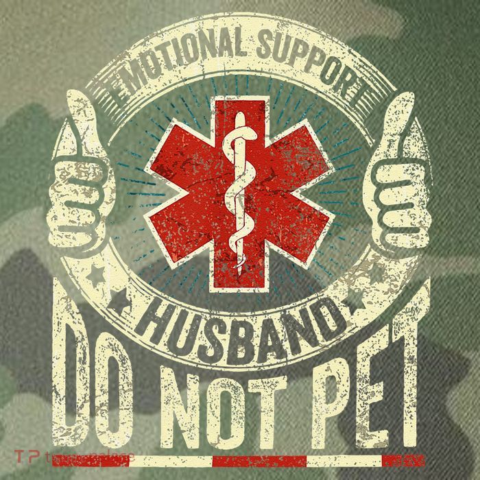 Emotional Support Husband Do Not Pet Legacy Tie Dye Trucker Hat