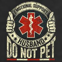 Emotional Support Husband Do Not Pet Cool Comfort Performance Bucket Hat