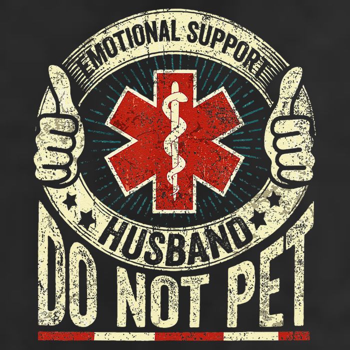 Emotional Support Husband Do Not Pet Cool Comfort Performance Bucket Hat