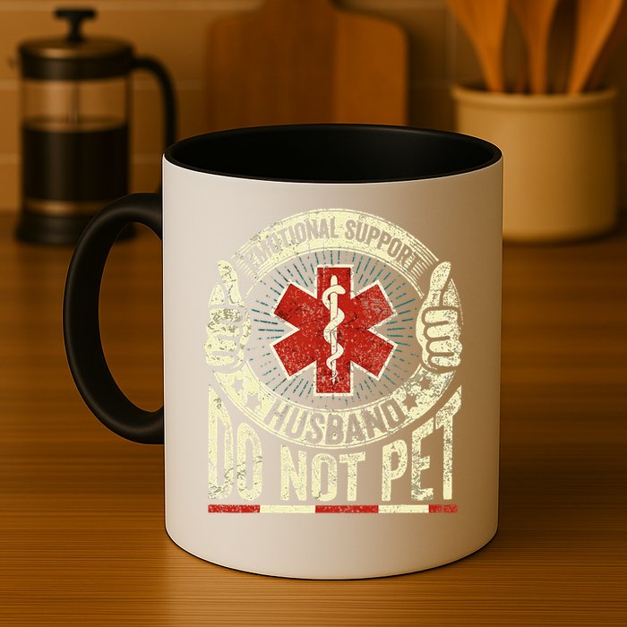Emotional Support Husband Do Not Pet Mug