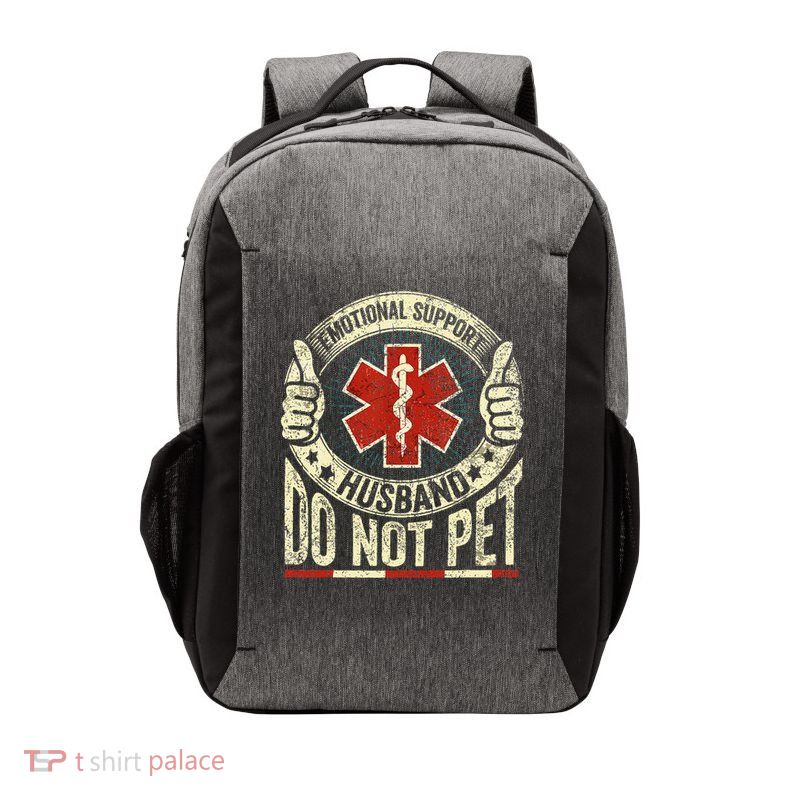 Emotional Support Husband Do Not Pet Vector Backpack