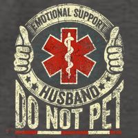Emotional Support Husband Do Not Pet Vector Backpack