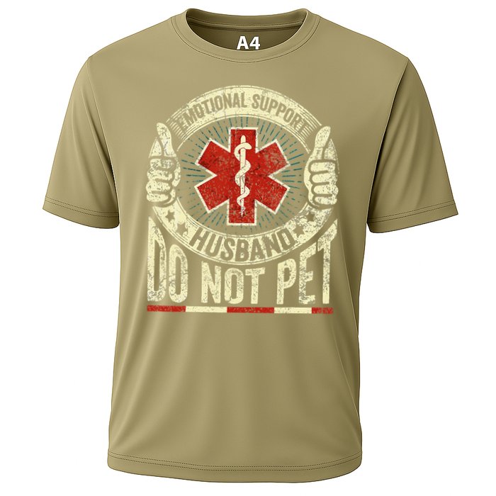 Emotional Support Husband Do Not Pet Cooling Performance Crew T-Shirt