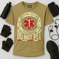 Emotional Support Husband Do Not Pet Cooling Performance Crew T-Shirt