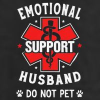 Emotional Support Husband Do Not Pet Adult Drive Performance Visor