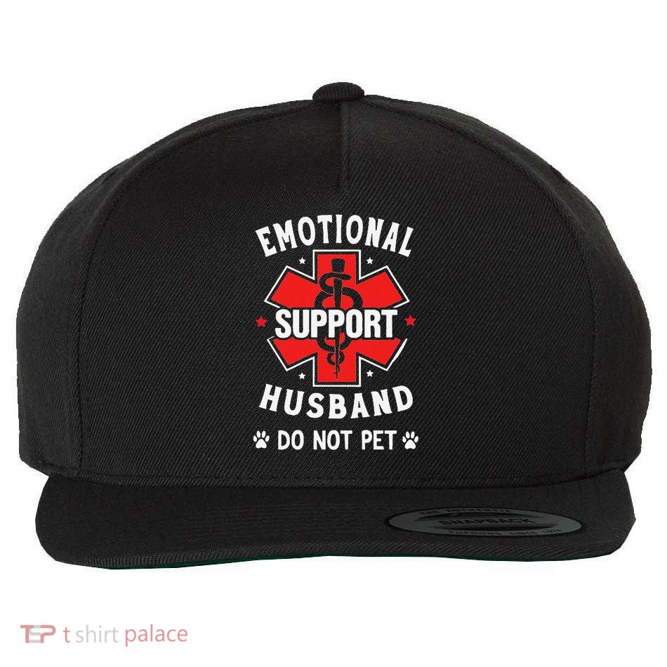 Emotional Support Husband Do Not Pet Wool Snapback Cap