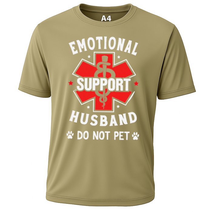 Emotional Support Husband Do Not Pet Cooling Performance Crew T-Shirt