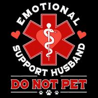 Emotional Support Husband Do Not Pet Bucket Hat