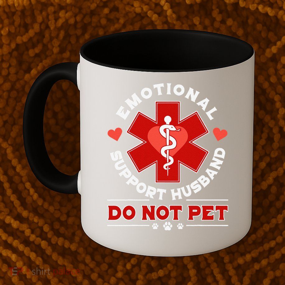 Emotional Support Husband Do Not Pet Mug