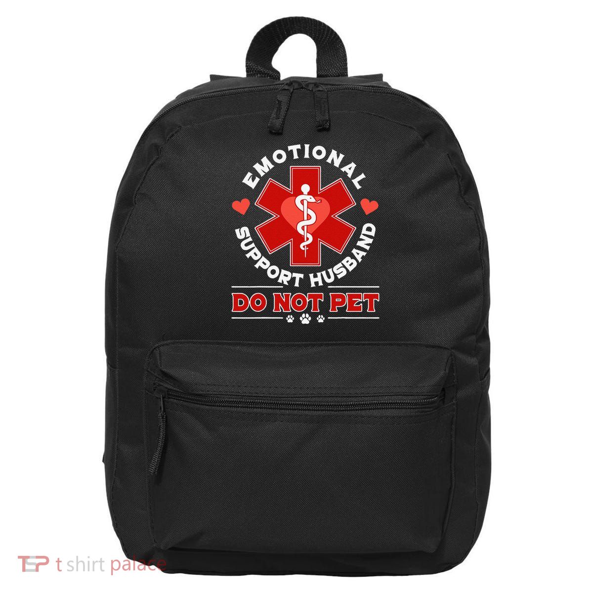Emotional Support Husband Do Not Pet 16 in Basic Backpack