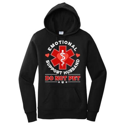Emotional Support Husband Do Not Pet Women's Pullover Hoodie