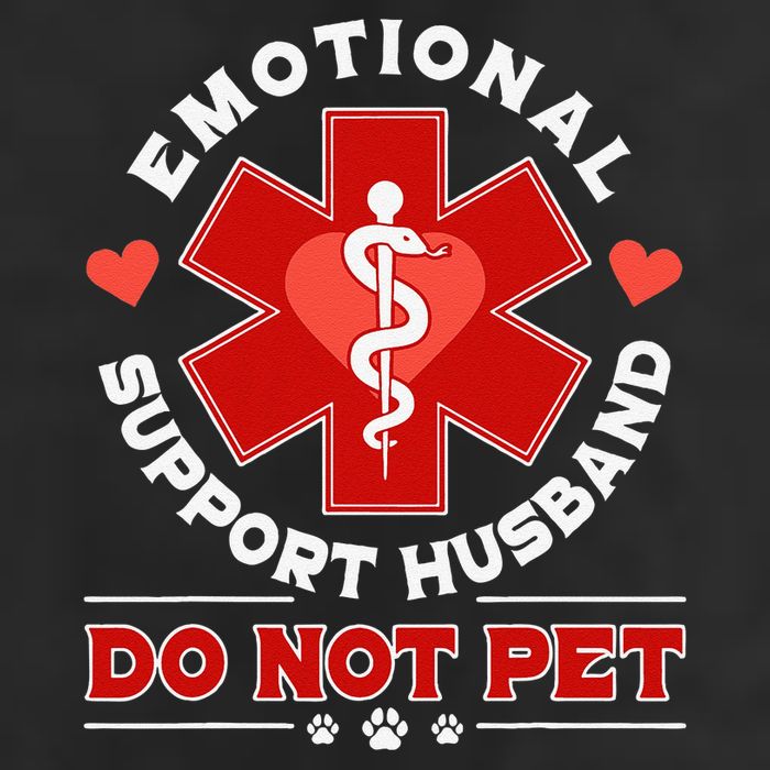 Emotional Support Husband Do Not Pet 25L Jumbo Tote