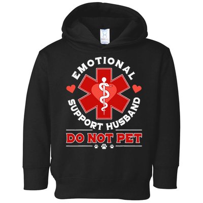 Emotional Support Husband Do Not Pet Toddler Hoodie