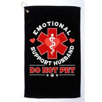 Emotional Support Husband Do Not Pet Golf Towel