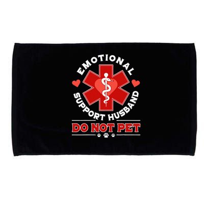 Emotional Support Husband Do Not Pet Microfiber Hand Towel
