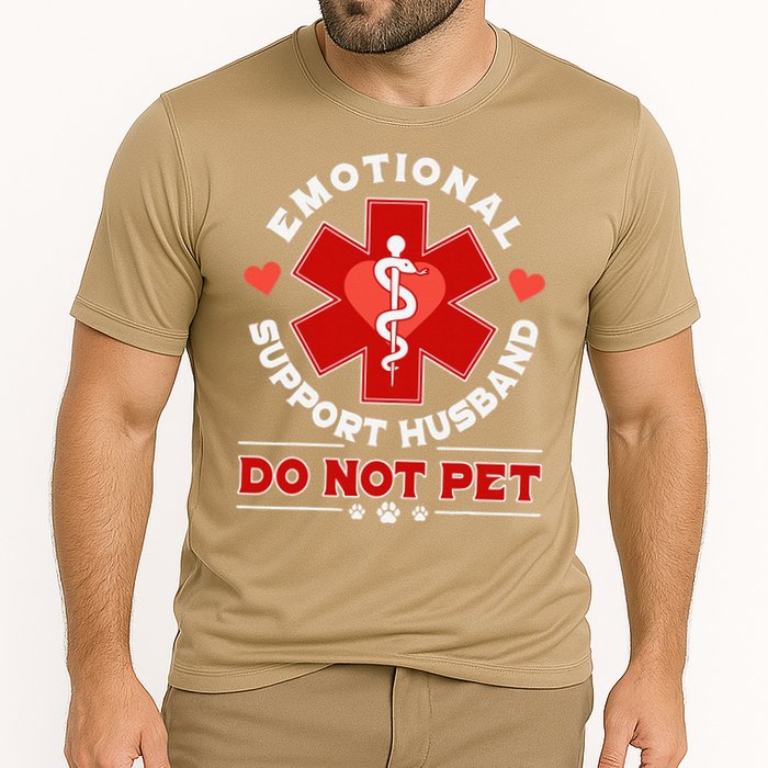 Emotional Support Husband Do Not Pet Performance Shirt