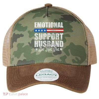 Emotional Support Husband Do Not Pet - Vintage American Legacy Tie Dye Trucker Hat