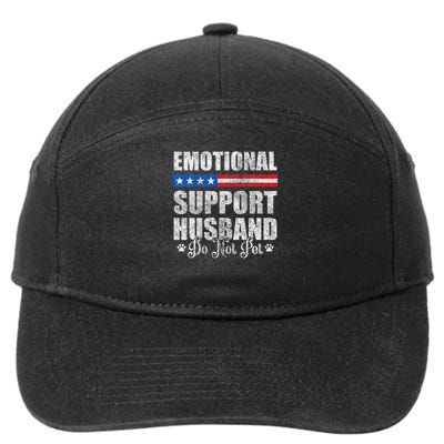 Emotional Support Husband Do Not Pet - Vintage American 7-Panel Snapback Hat