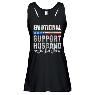 Emotional Support Husband Do Not Pet - Vintage American Ladies Essential Flowy Tank