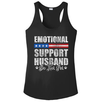 Emotional Support Husband Do Not Pet - Vintage American Ladies PosiCharge Competitor Racerback Tank