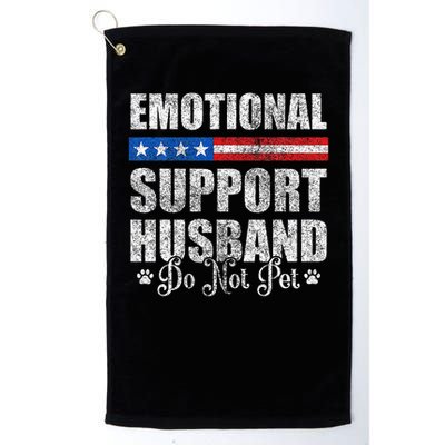 Emotional Support Husband Do Not Pet - Vintage American Golf Towel