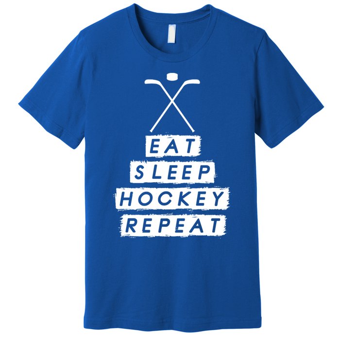 Eat Sleep Hockey Ice Hockey Gift Premium T-Shirt