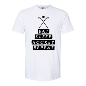 Eat Sleep Hockey Ice Hockey Gift Softstyle CVC T-Shirt