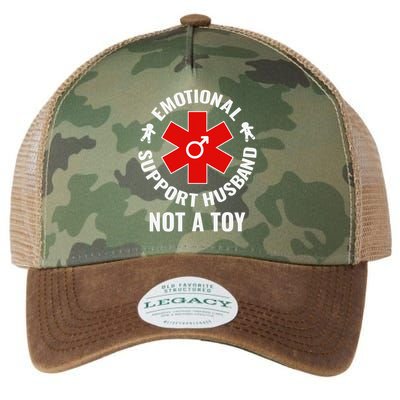 Emotional Support Husband Not A Toy Legacy Tie Dye Trucker Hat