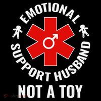 Emotional Support Husband Not A Toy Drawstring Bag