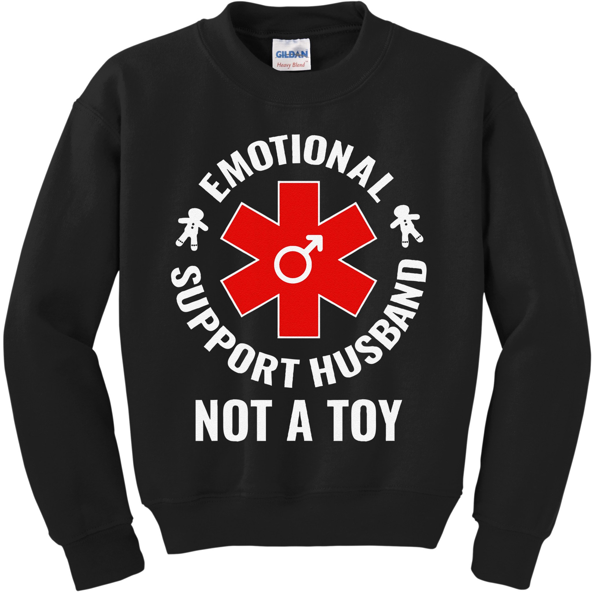 Emotional Support Husband Not A Toy Kids Sweatshirt