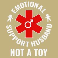 Emotional Support Husband Not A Toy Cooling Performance Crew T-Shirt