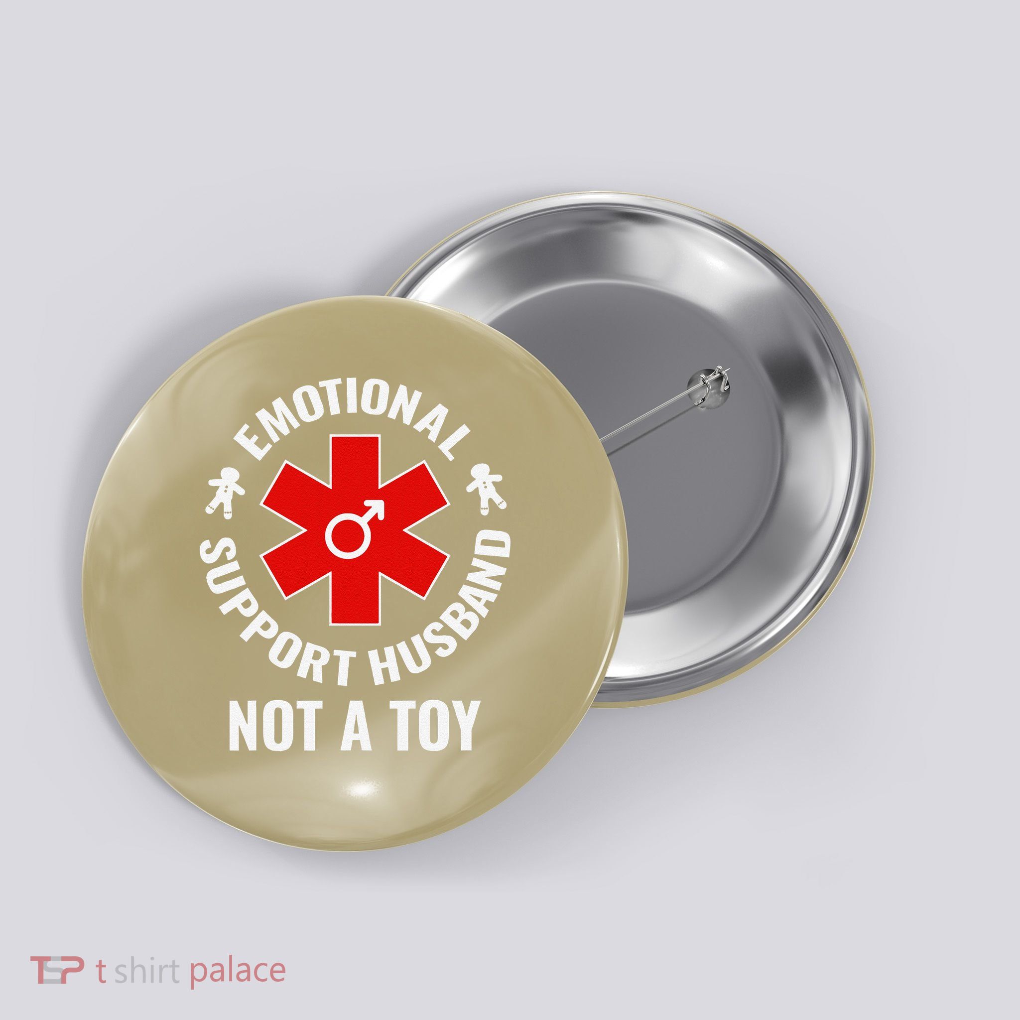 Emotional Support Husband Not A Toy Button