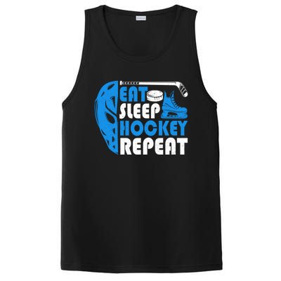 Eat Sleep Hockey Repeat Christmas For N Adult Hockey Gift PosiCharge Competitor Tank