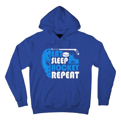 Eat Sleep Hockey Repeat Christmas For N Adult Hockey Gift Hoodie