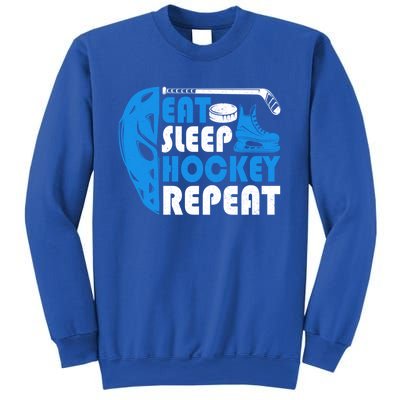 Eat Sleep Hockey Repeat Christmas For N Adult Hockey Gift Sweatshirt