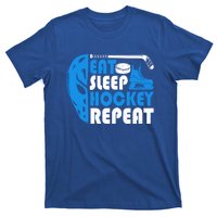 Eat Sleep Hockey Repeat Christmas For N Adult Hockey Gift T-Shirt