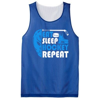 Eat Sleep Hockey Repeat Christmas For N Adult Hockey Gift Mesh Reversible Basketball Jersey Tank