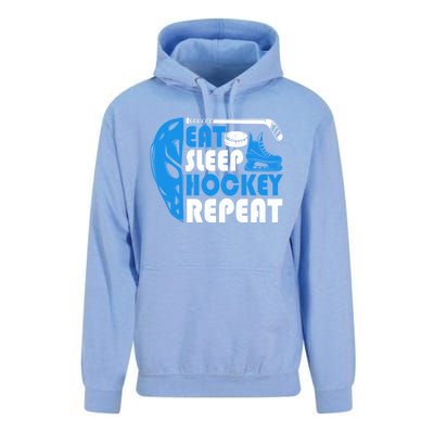 Eat Sleep Hockey Repeat Christmas For N Adult Hockey Gift Unisex Surf Hoodie