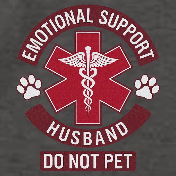 Emotional Support Husband Do Not Pet Vector Backpack