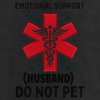 Emotional Support Husband Do Not Pet Cool Comfort Performance Bucket Hat