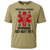 Emotional Support Husband Do Not Pet Cooling Performance Crew T-Shirt