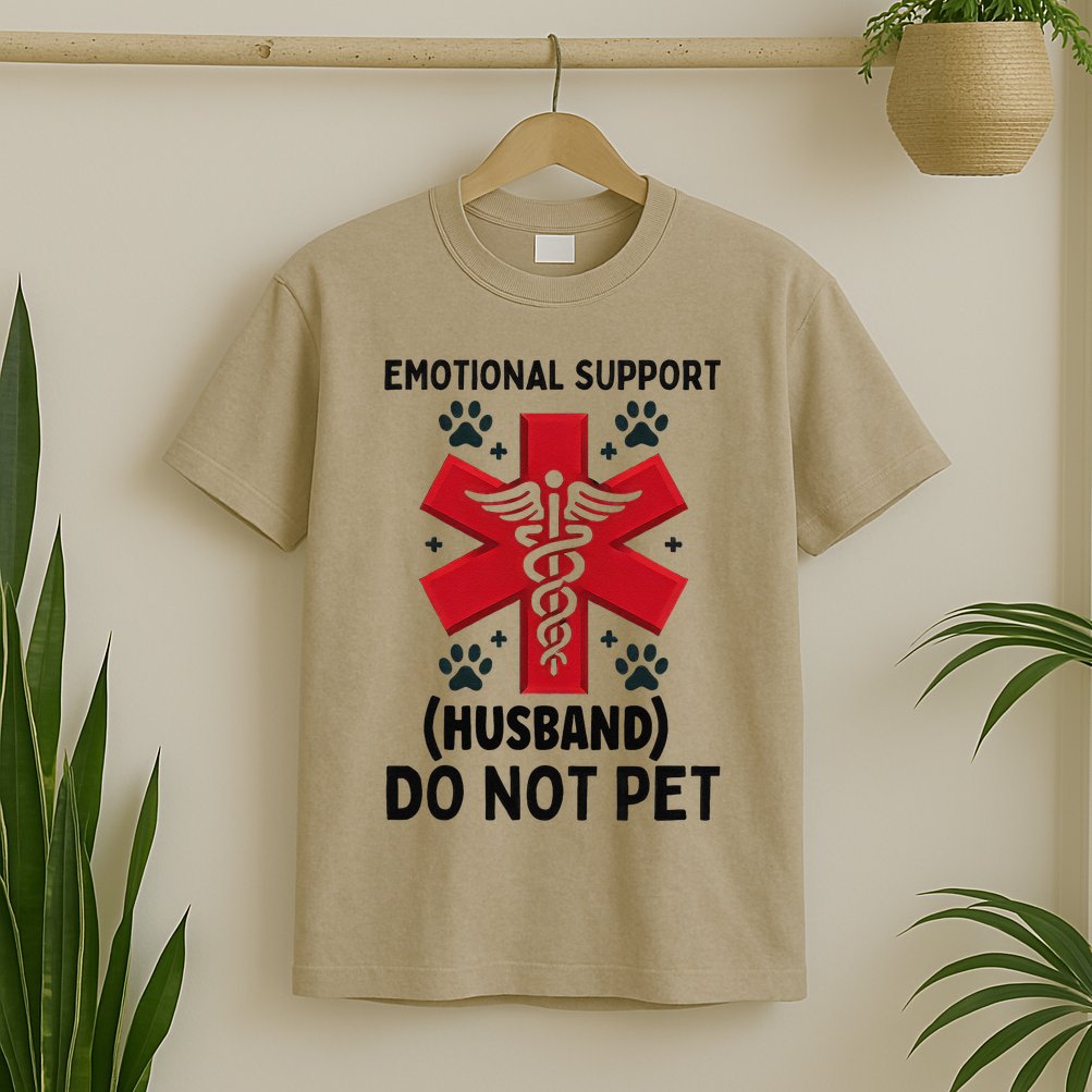 Emotional Support Husband Do Not Pet T-Shirt