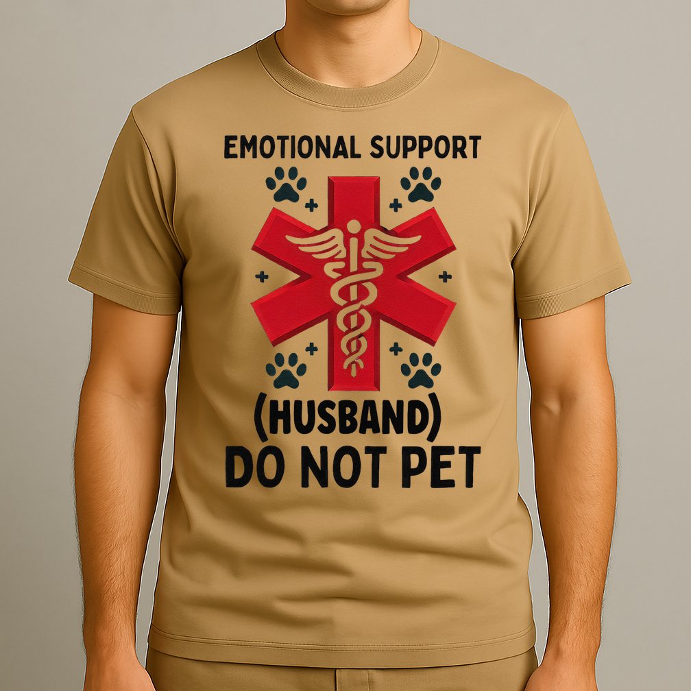 Emotional Support Husband Do Not Pet T-Shirt