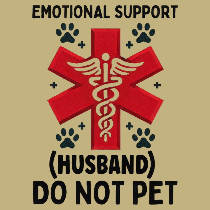 Emotional Support Husband Do Not Pet T-Shirt