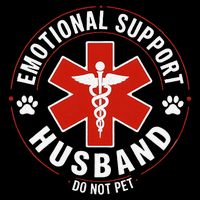 Emotional Support Husband Do Not Pet Backpack